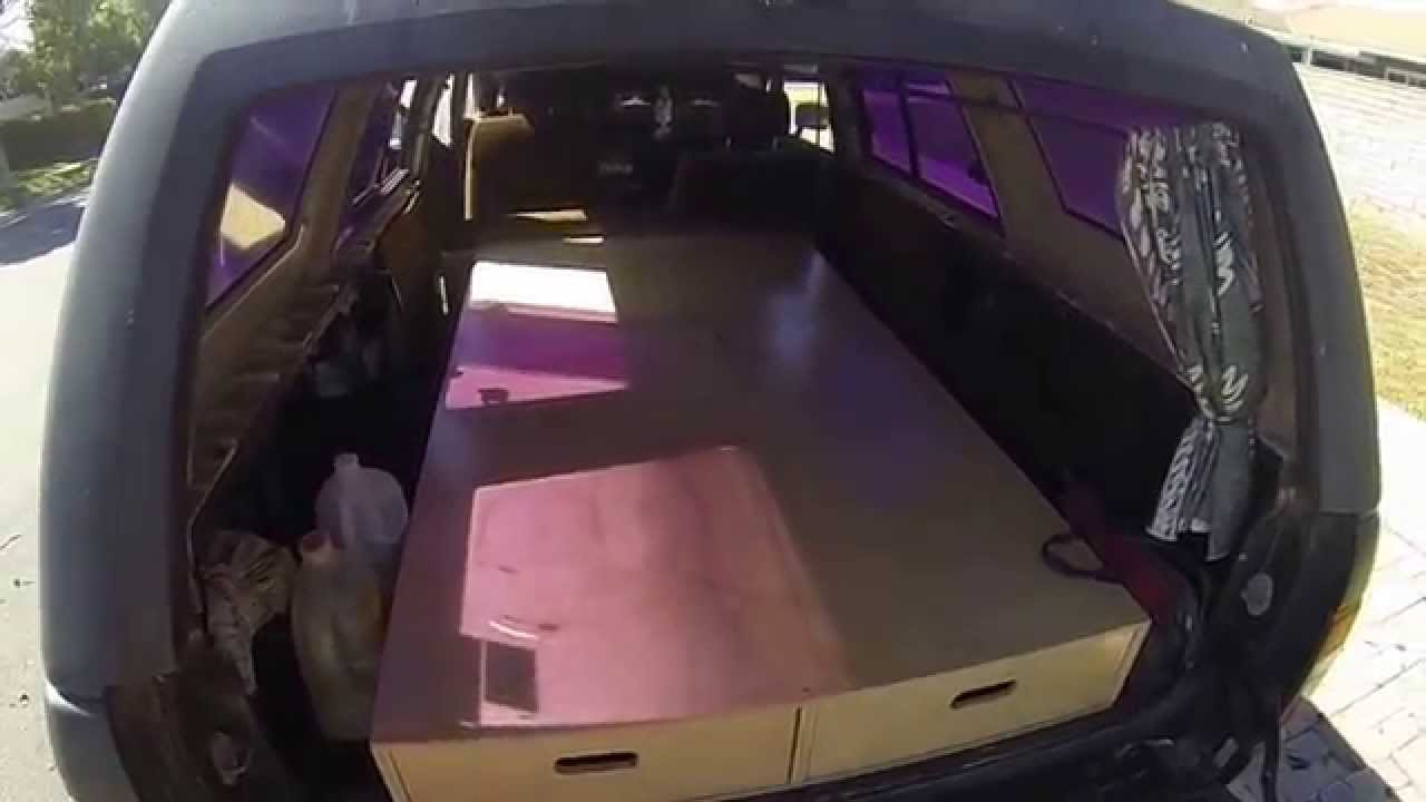 Toyota first gen 4runner dual drawer storage and full bed setup