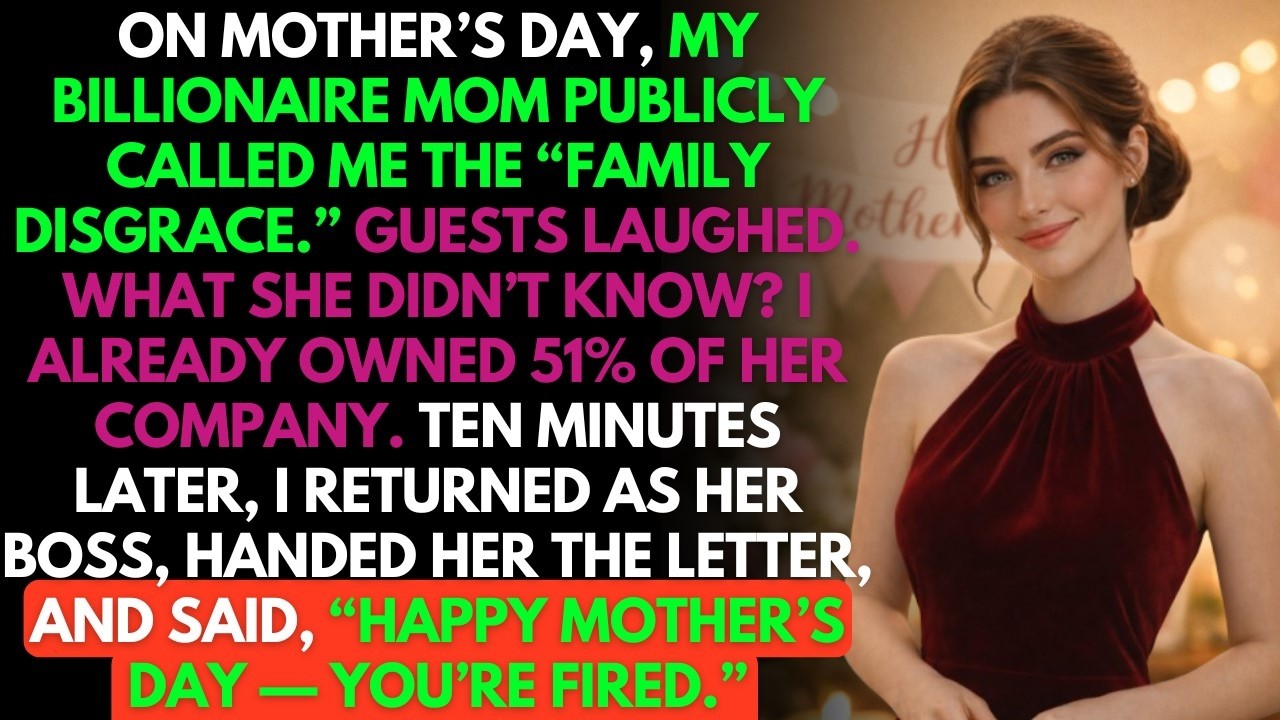 My Billionaire Mom Called Me A Family Disgrace On Mother’s Day—So I Bought Her Company And Fired Her