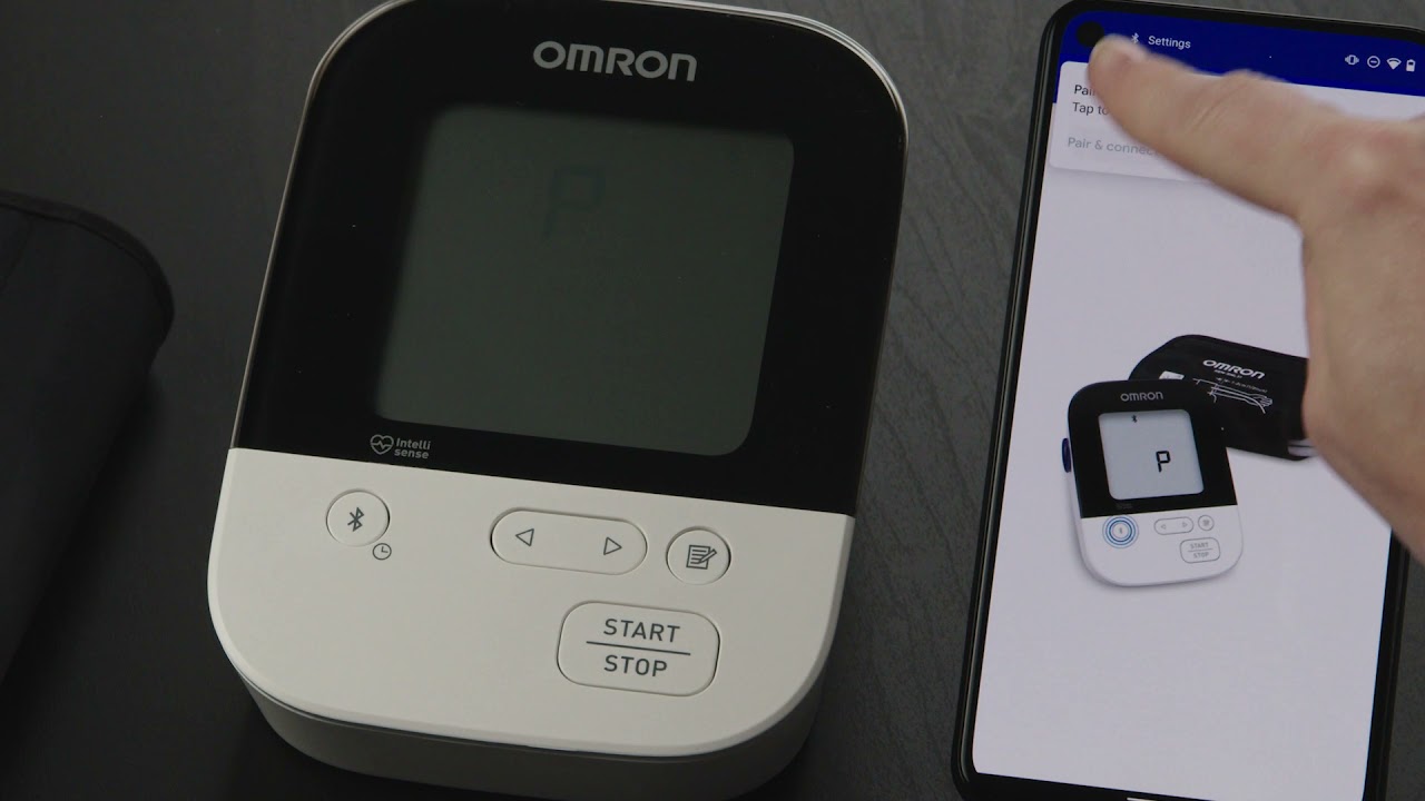 OMRON connect US/CAN App Google Pixel 5 Pairing Instructional Video