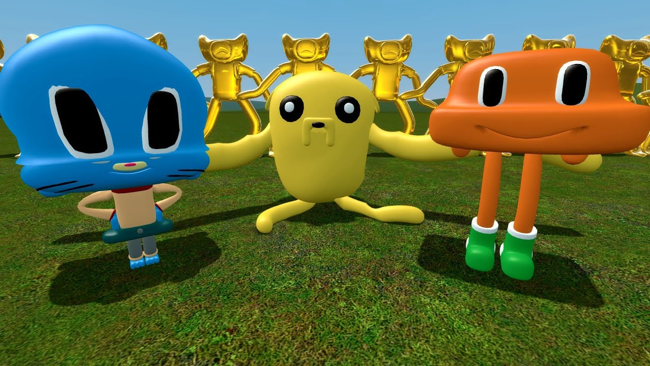 Gomboll, Doiwon, and Jeik Vs GOLDEN FENN ARMY [ Garry's Mod ]