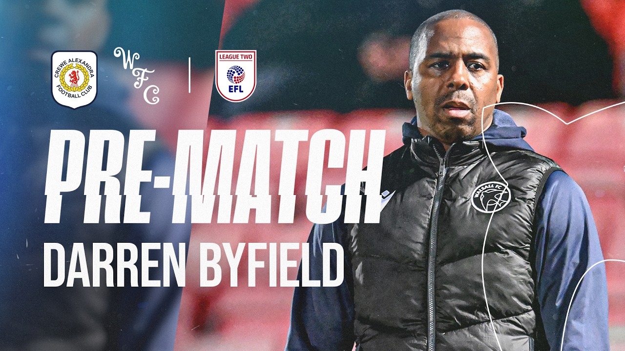 Pre-match: Darren Byfield looks ahead to Crewe Alexandra