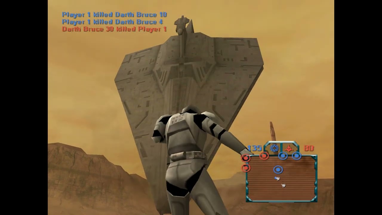 Star Wars Battlefront (2004) - July 23, 2003 Prototype Geonosis gameplay Republic (PCSX2)