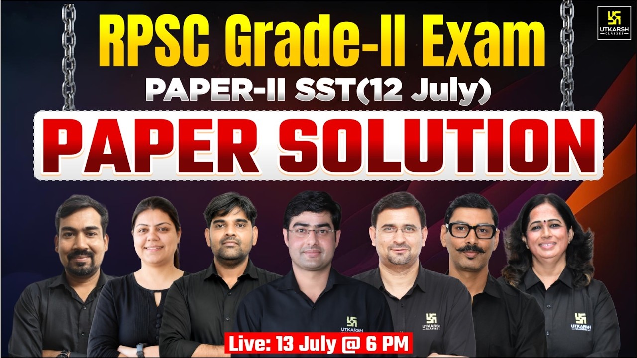 RPSC 2nd Grade SST Paper Solution | Complete Paper Solution & Answer Key | RPSC 2nd Exam 2026