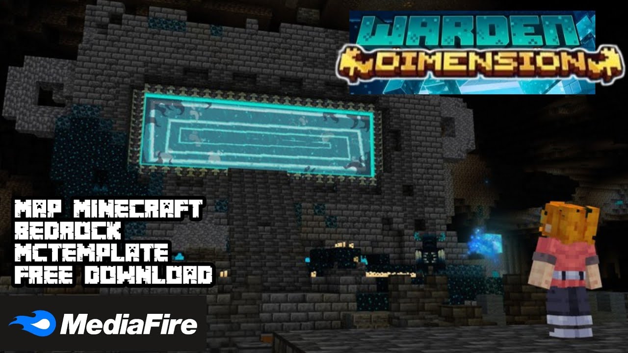 Map Minecraft Bedrock : Warden Dimension !! Advanture Map