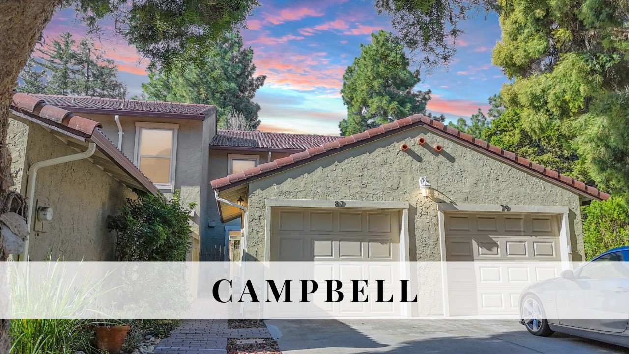 TOUR: Updated Campbell Townhouse Boasts Private Patio, Pool, and Prime Location