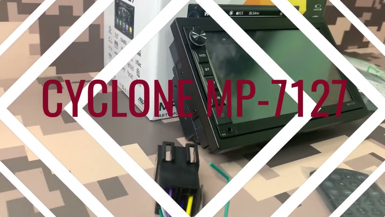 Бюджетна автомагнітола Cyclone MP-7127 з підтримкою Carplay та  Android Auto