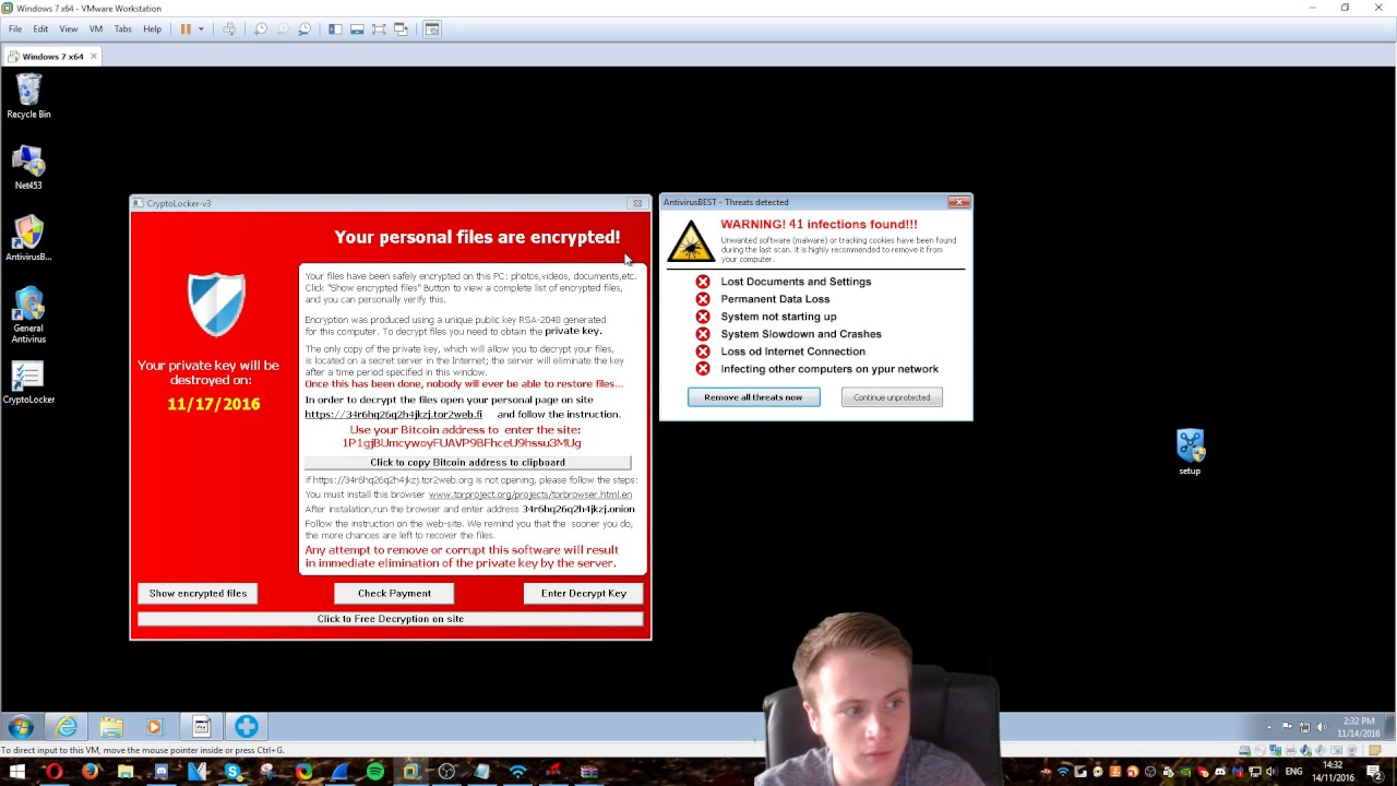 Tech Support Scammer vs Real Malware #2