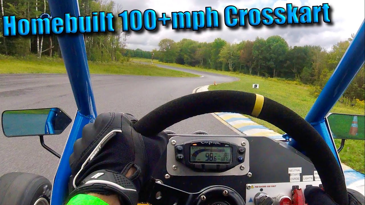 Homebuilt Go Kart Crosskart on a Race Track
