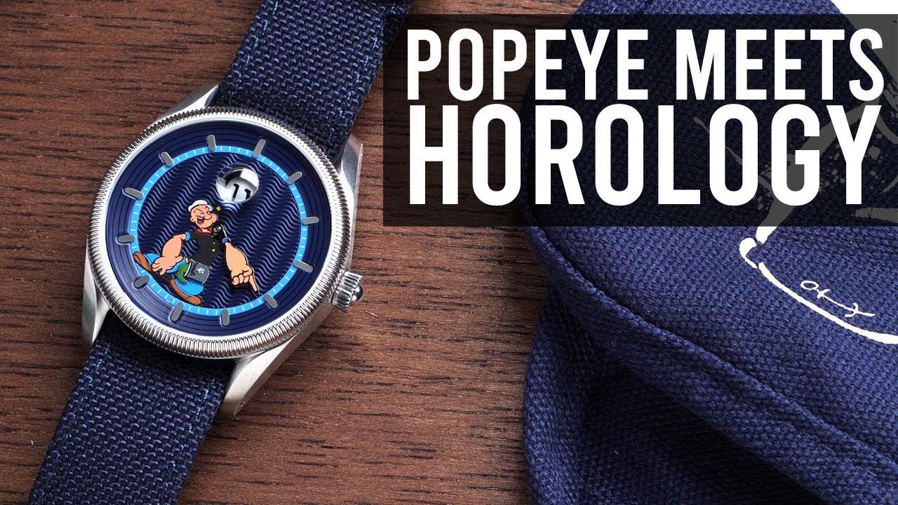 1. Amazing Jumping Hour Popeye Watch - Vario Navi x Popeye review
