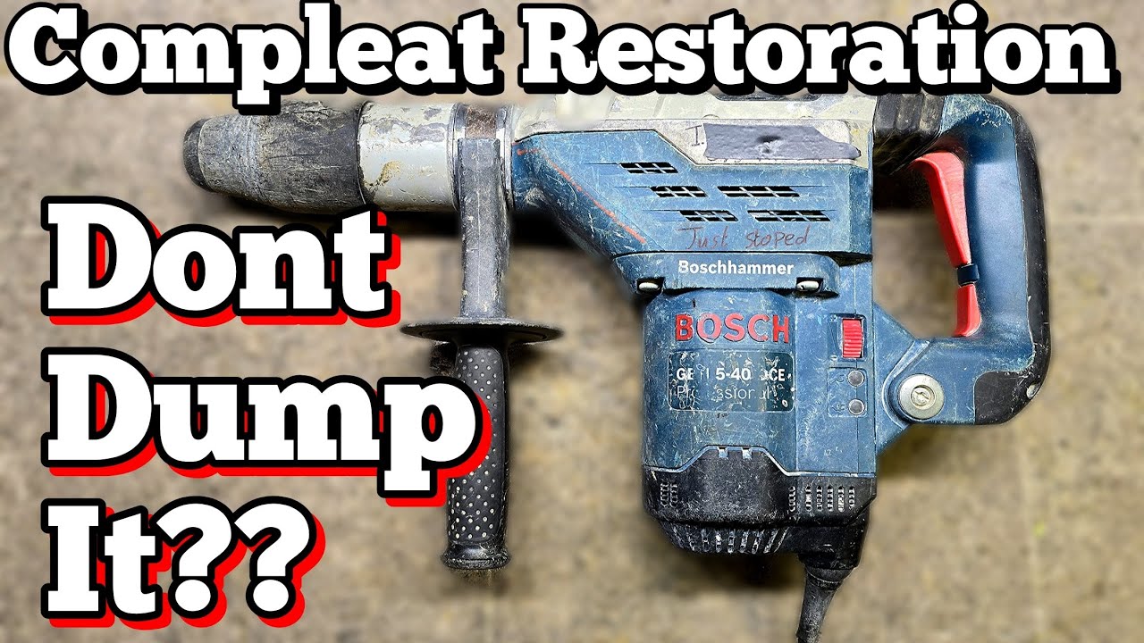 WWhy buy a new Bosch hammer when you can fully restore a broken one for half the money.