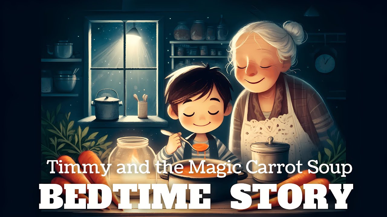 Bedtime Story for kids in English : Timmy and the Magic Carrot Soup| Bedtime Story co | for children