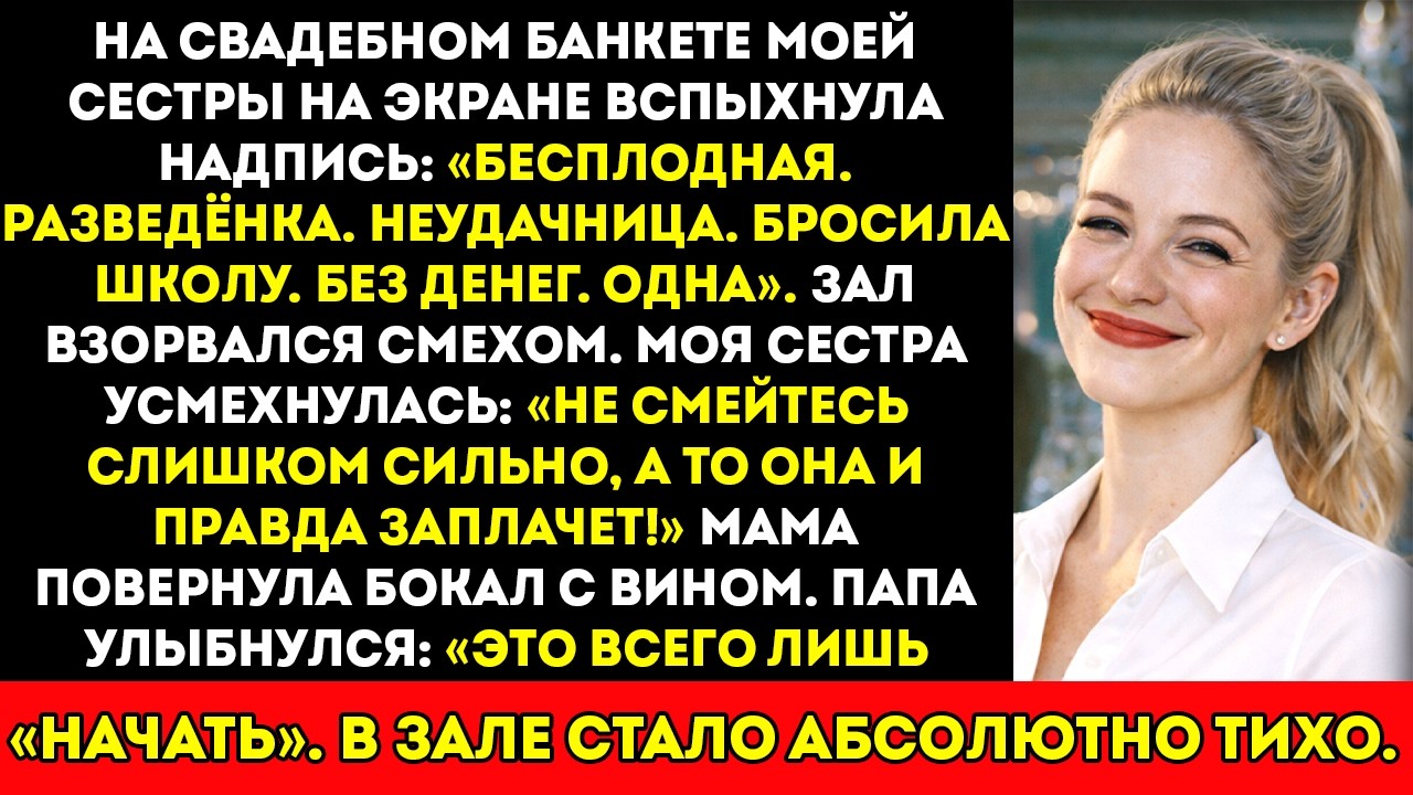 Мои родители назвали меня позором семьи на свадьбе моей сестры — одно сообщение изменило всё