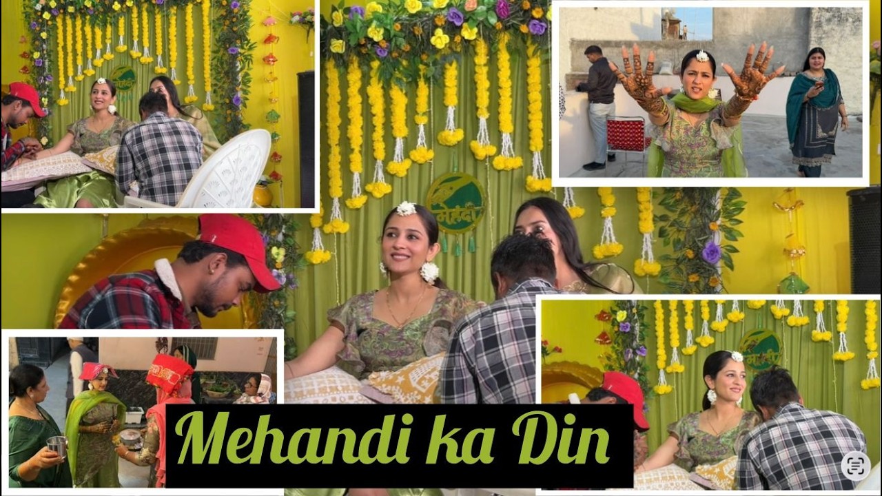 Mehandi day - Full on shadi wali Excitement 😍 | vlog 55 | Rakhi Lohchab |