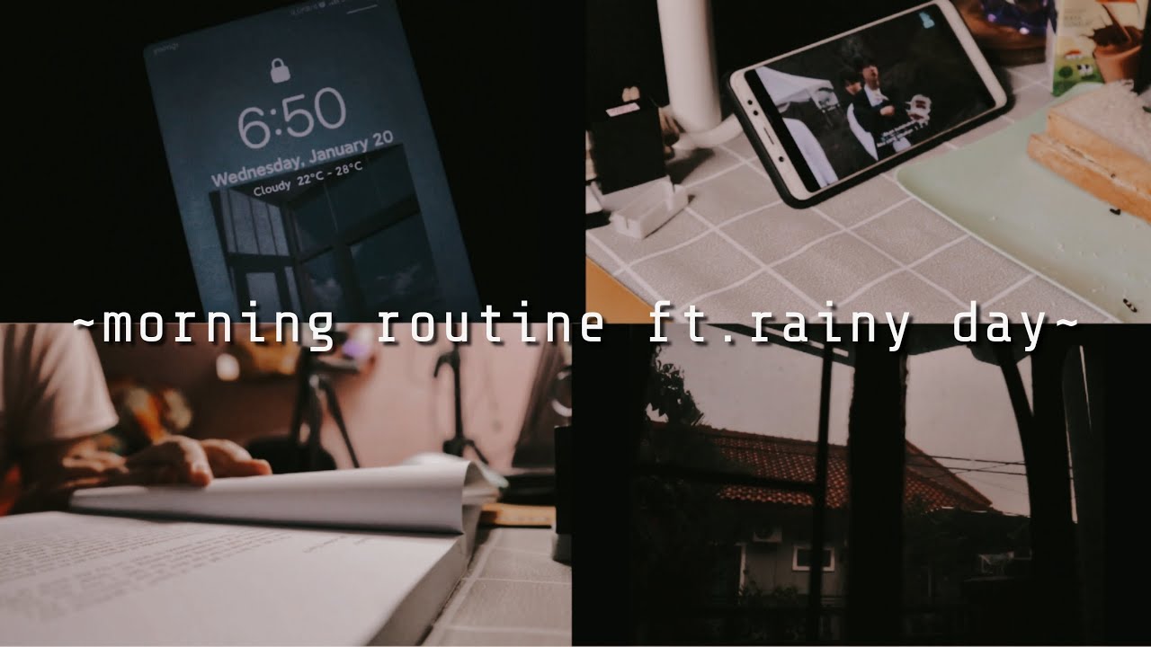 🌼 a day in my life : realistic morning routine ft. rainy day ⛈ // indonesia
