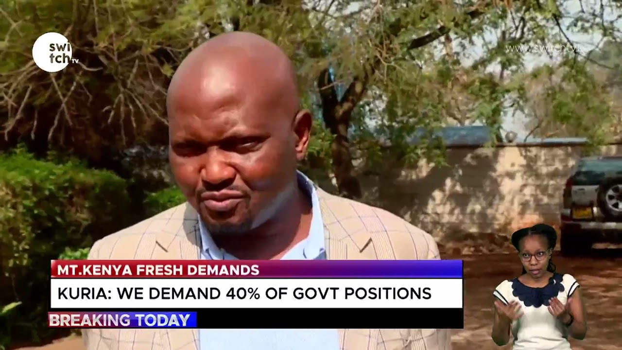 Mount Kenya fresh political demands: 40% of government positions #Mt.Kenya #Politics #MosesKuria