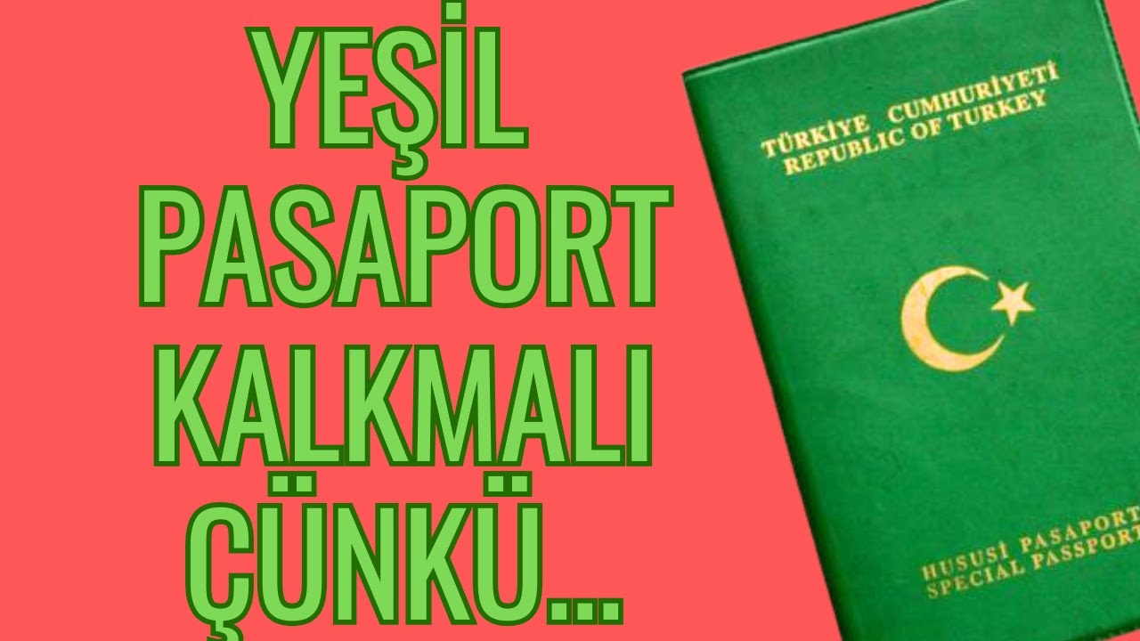 H&uuml;k&uuml;met Vize Sorununu Bilerek &Ccedil;&ouml;zm&uuml;yor! Yeşil Pasaport Kaldırılmalı!