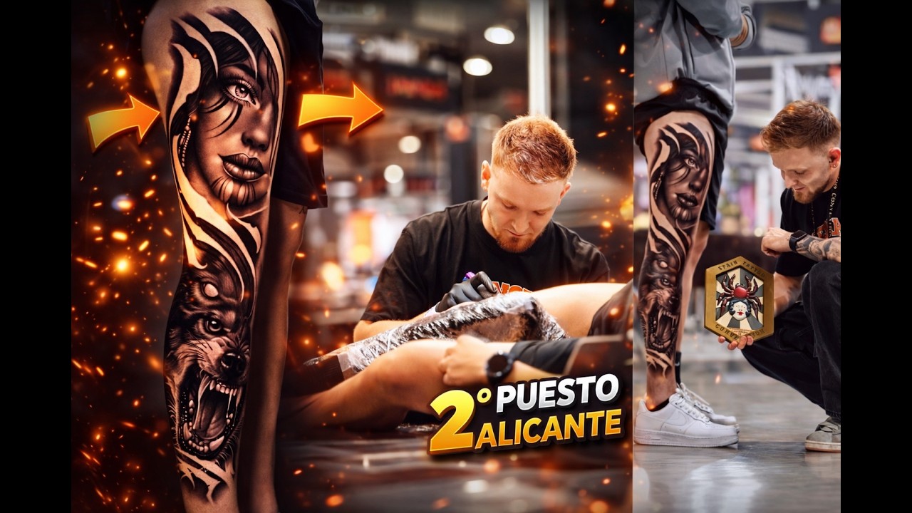 2 PUESTO EN LA CONVENCION DE TATTOOS DE ALICANTE Y SE NOS ROMPE LA MAQUINA