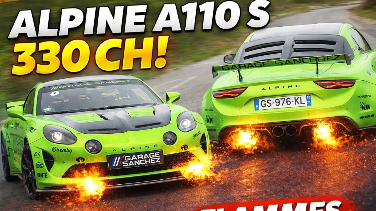 Alpine A110 S Phase 2 préparée : 330 CH et flammes à chaque accélération ! 🔥