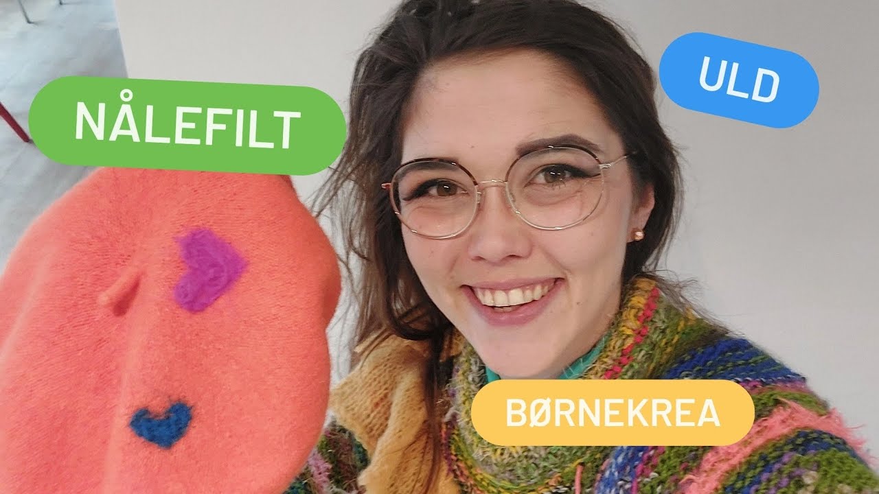 Et lille pip fra mig, uld nålefilt, børnekrea.