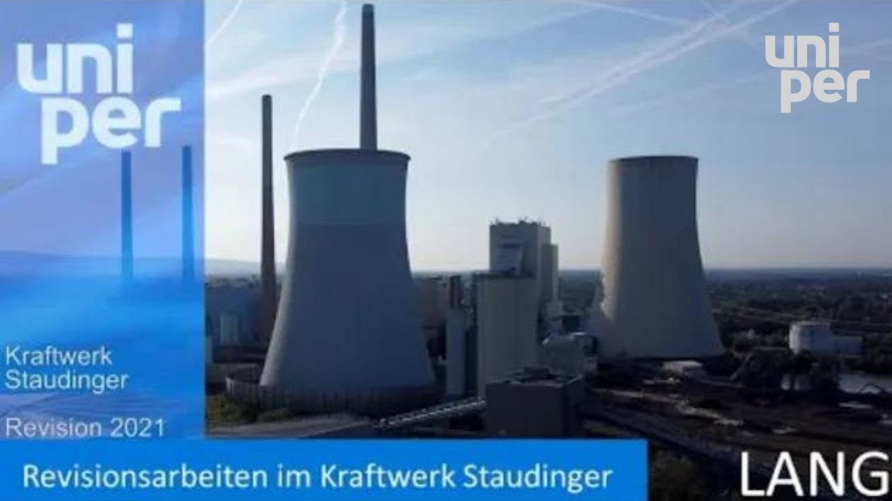 Einblick in die Revisionsarbeiten im Kraftwerk Staudinger. Lang