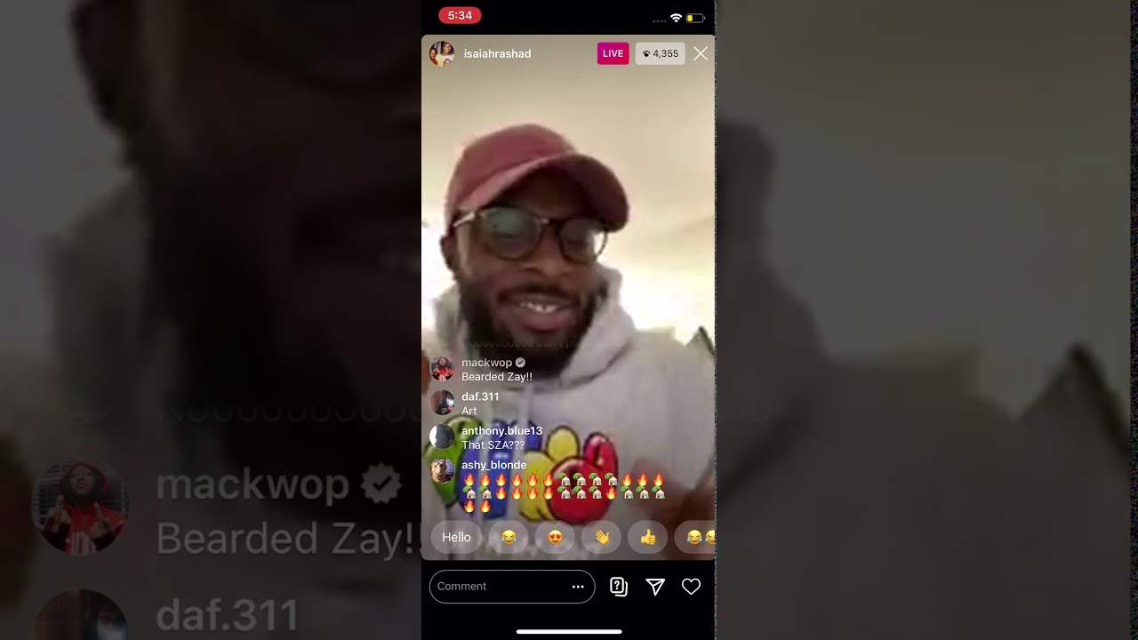 Isaiah Rashad leaks new songs on IG live 4/1/20