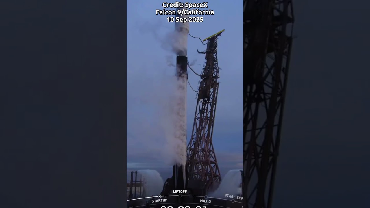 Falcon 9 Block 5 | Tranche 1 Transport Layer B | Pre-Launch & Liftoff | Sep 10, 2025