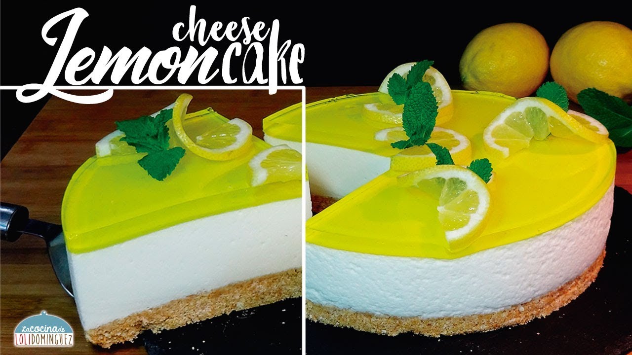 Receta Tarta de queso y limón SIN HORNO, una receta muy fácil. Loli Domínguez