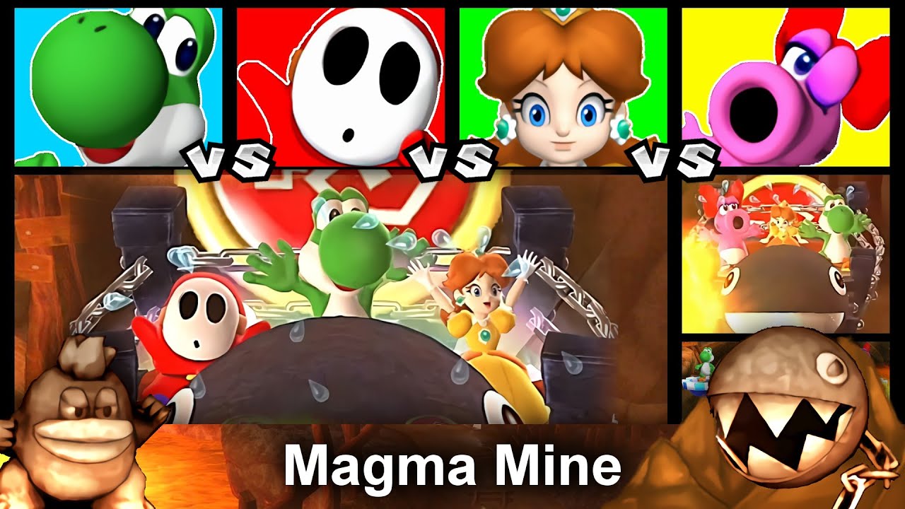 Mario Party 9 Magma Mine - Yoshi (Master)