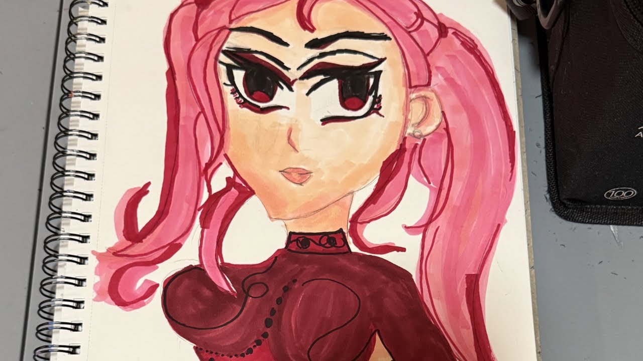 Quick anime girl drawing🩷