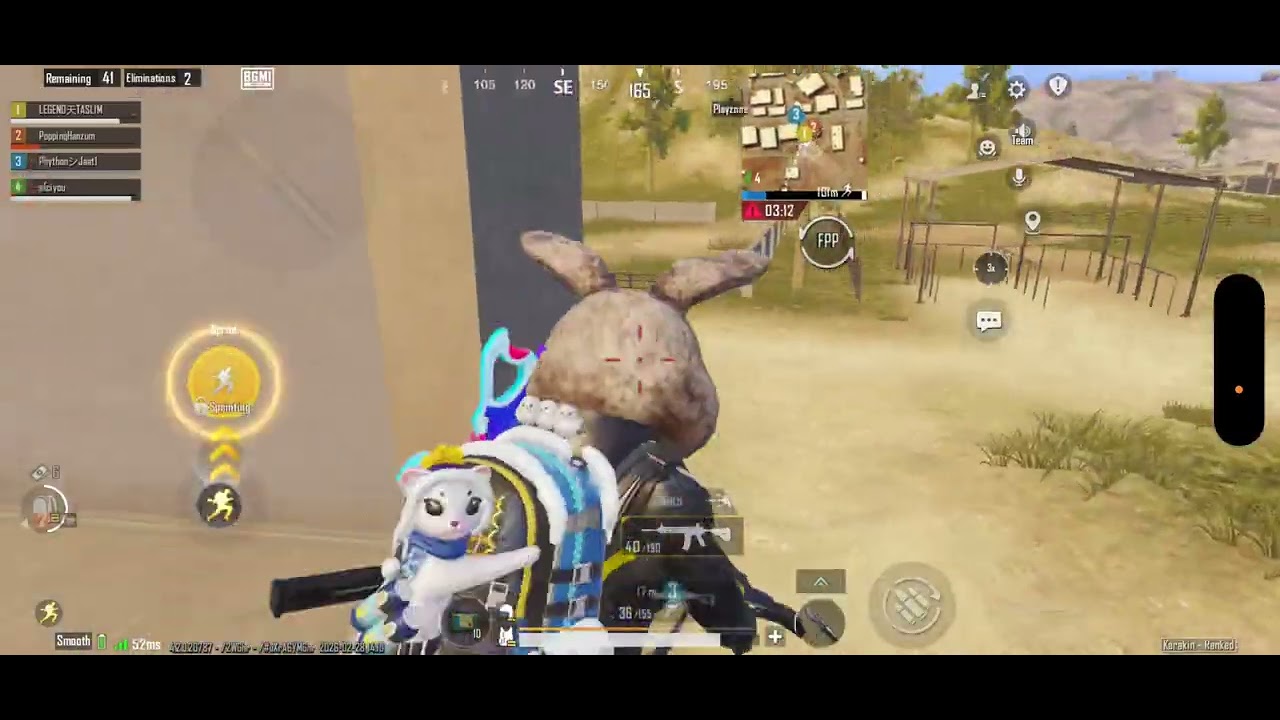 BGMI game play 6 kill iPhone 15 plus 