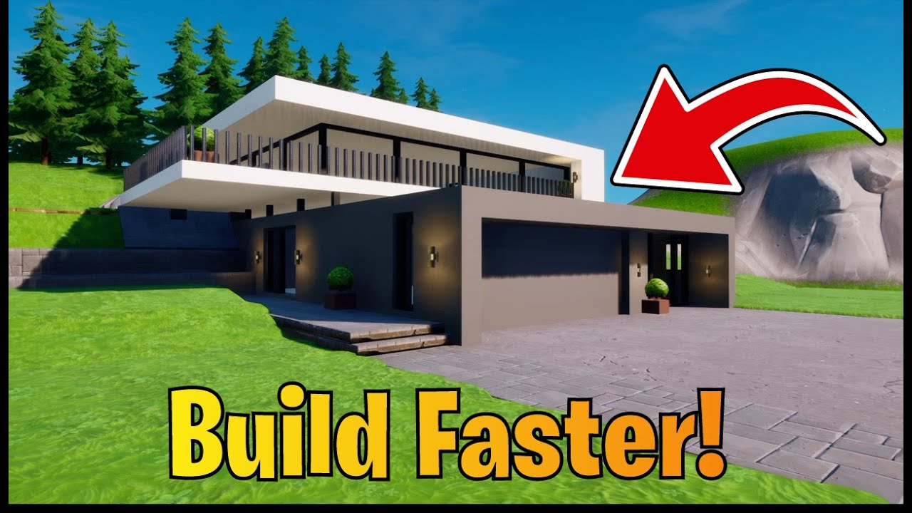 Build Modern Houses Faster - Fortnite Creative Tutorial