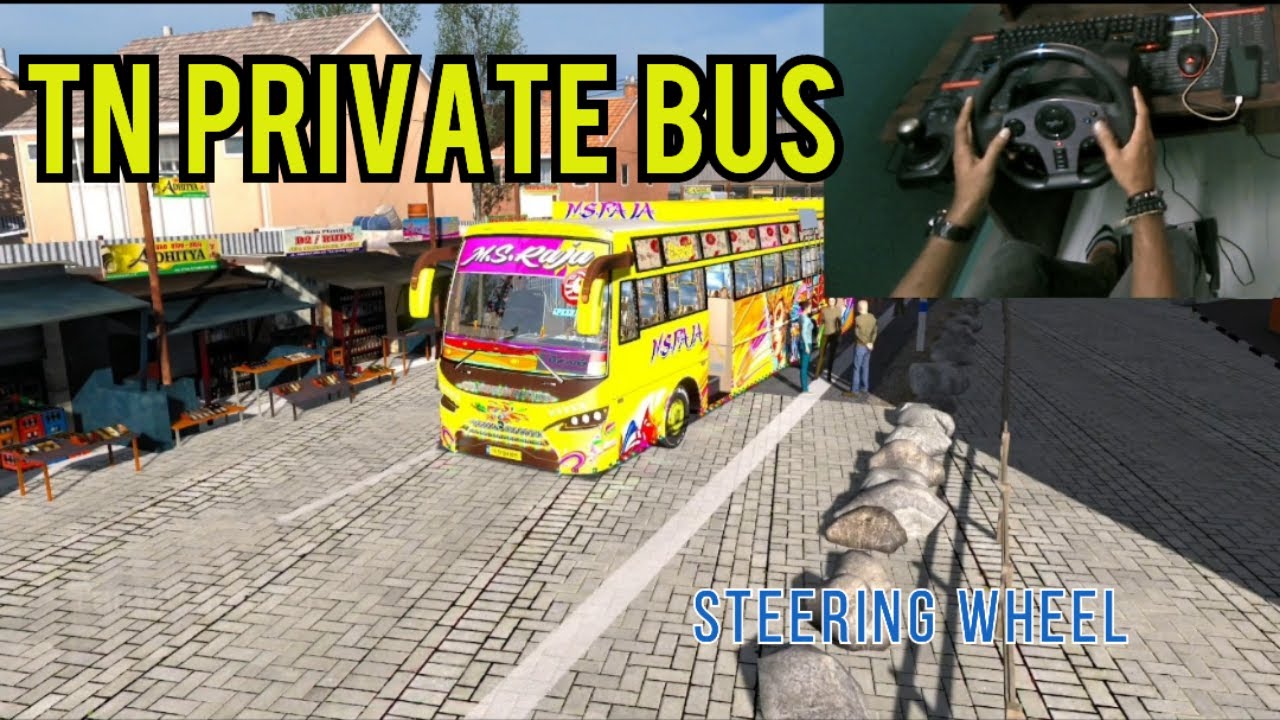 ETS2 v1.31 | TN Private Bus Drive 🚍 | Steering Wheel Gameplay | Tamil Bus Driving
