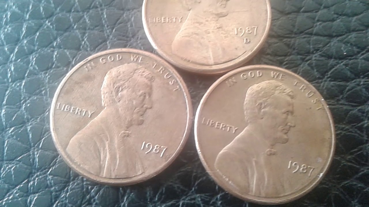 How much does a 1987 penny weigh ? Coin worth money