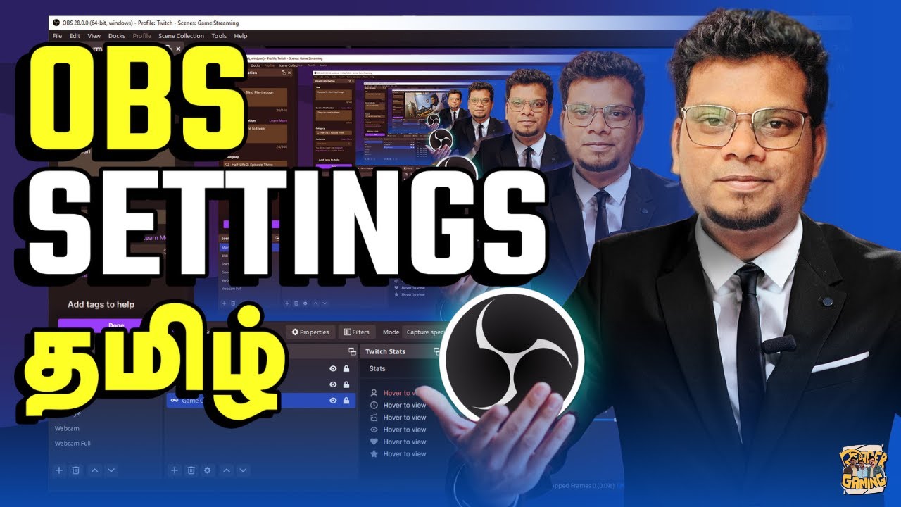 OBS STUDIO BEST SETTINGS | EXPLAINED IN TAMIL ( 2025 )