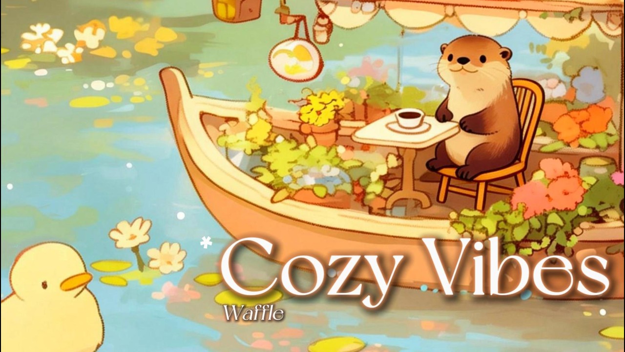 Floating Café Lofi ☕ Cozy Lake Study Ambience #lofihiphop #chillmusic #coffeemusic #studymusic