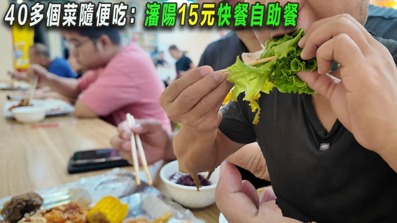 敞開吃！15元自助盒飯快餐40多個菜，體驗東北特色飲食文化：瀋陽街頭快餐盒飯自助餐！高檔餐廳生意慘淡、底層廉價餐廳生意火爆！都是經濟下行惹的禍！