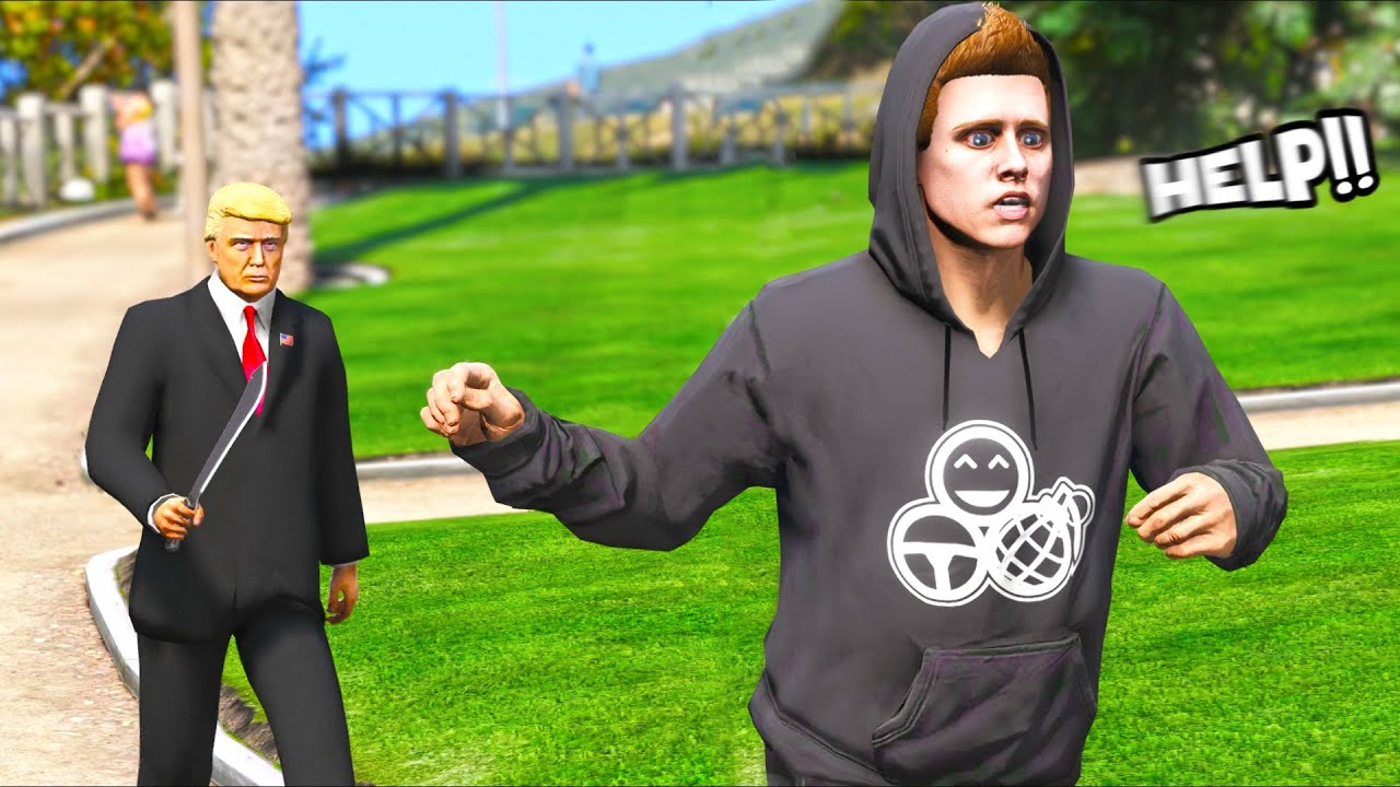 Mr President CHASES ME in GTA 5!!