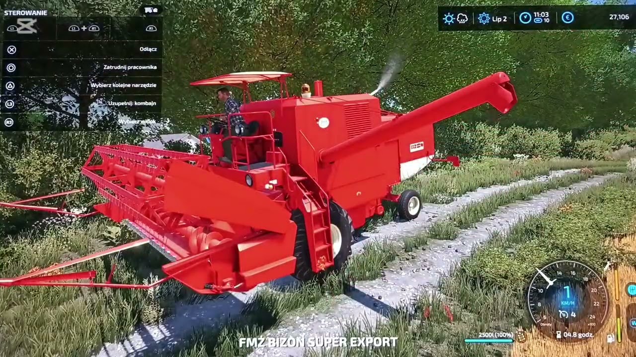 Polski rolnik 👨‍🌾 koszenie pszenicy