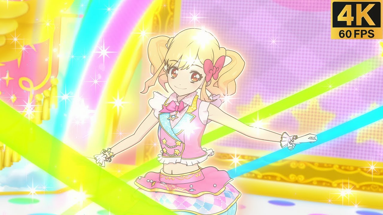Aikatsu Stars! ✾Pink Star Coord ❖ Yume ✵ Aikatsu☆Step! ✵【 Master 4K 】
