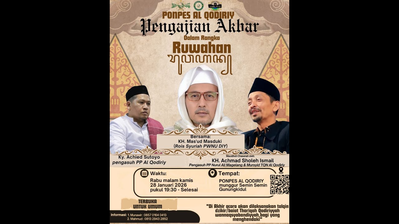 Pengajian Akbar Ponpes Al Qodiriy dalam Rangka Ruwahan