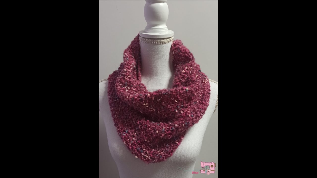 Scaldacollo ai ferri in pochi passi 🧶 Facile caldo e raffinato❤