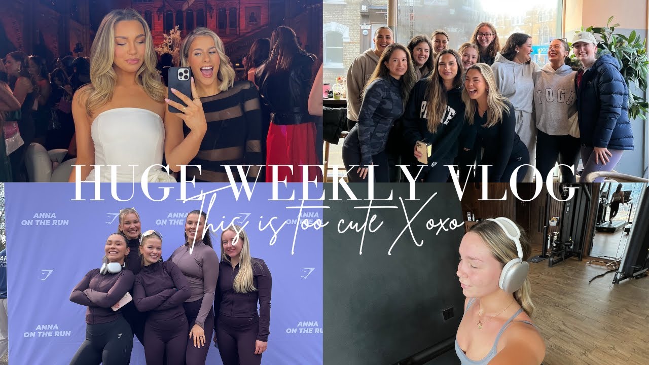 HUGE WEEKLY VLOG | Hosting my first event, Galas, Run clubs, & Catch ups AD