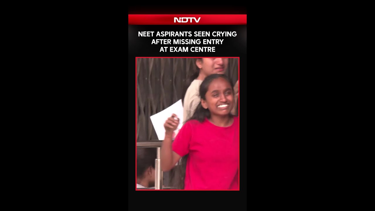 NEET Re-Exam: Students Seen Crying After Being Denied Entry For Arriving Late