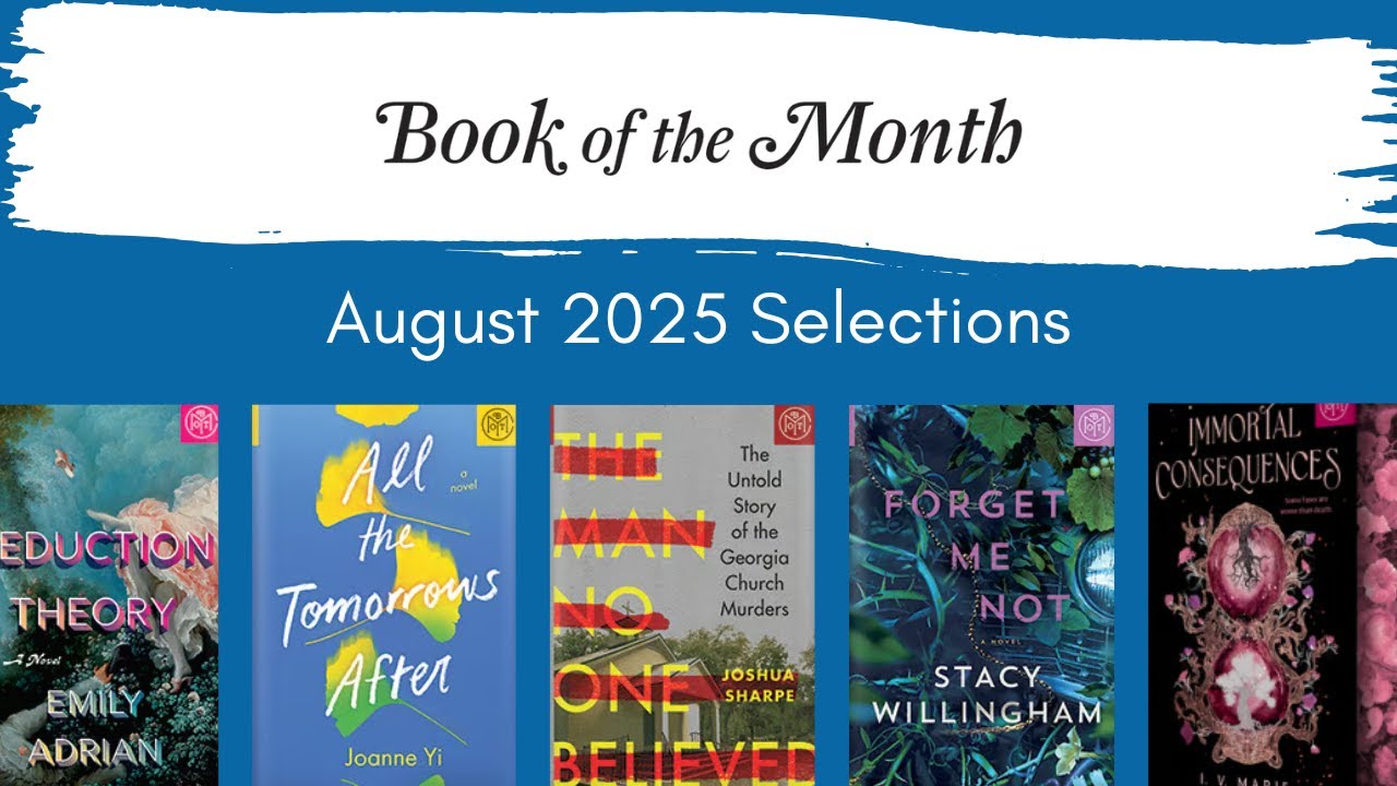 August 2025 Book of the Month Selections