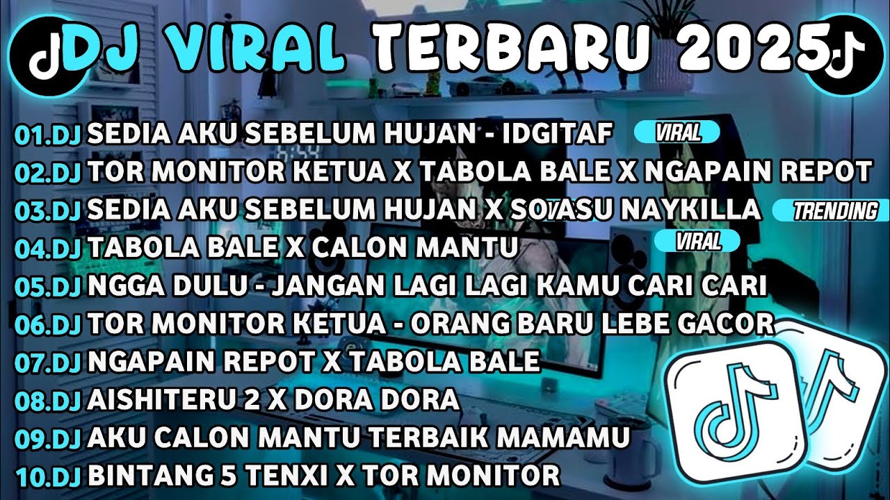 DJ TIKTOK TERBARU 2025🎵DJ SEDIA AKU SEBELUM HUJAN - IDGITAF🎵DJ TOR MONITOR X TABOLA BALE