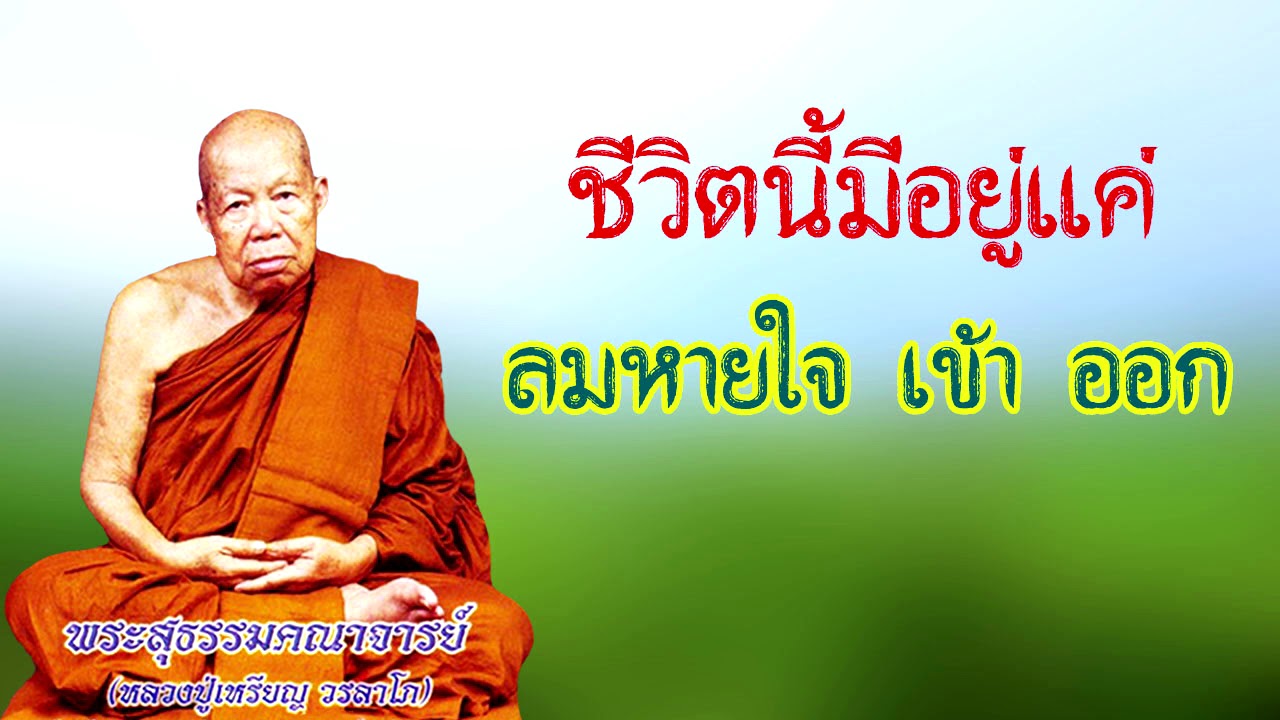 ชีวิตนี้มีอยู่แค่เพียง ลมหายใจ เข้า -  ออก