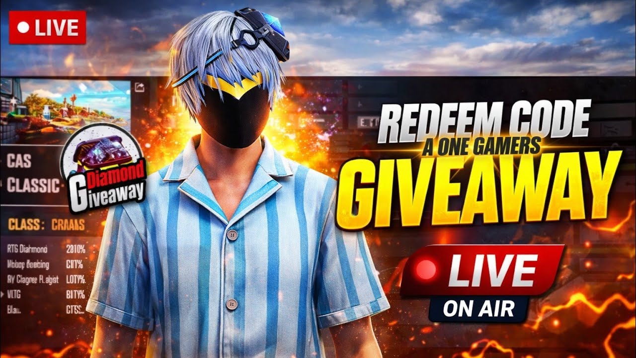 FREE FIRE LIVE BR RANK PUSH 💥😉//GIVWAY OF DIAMONDS 🤨#live