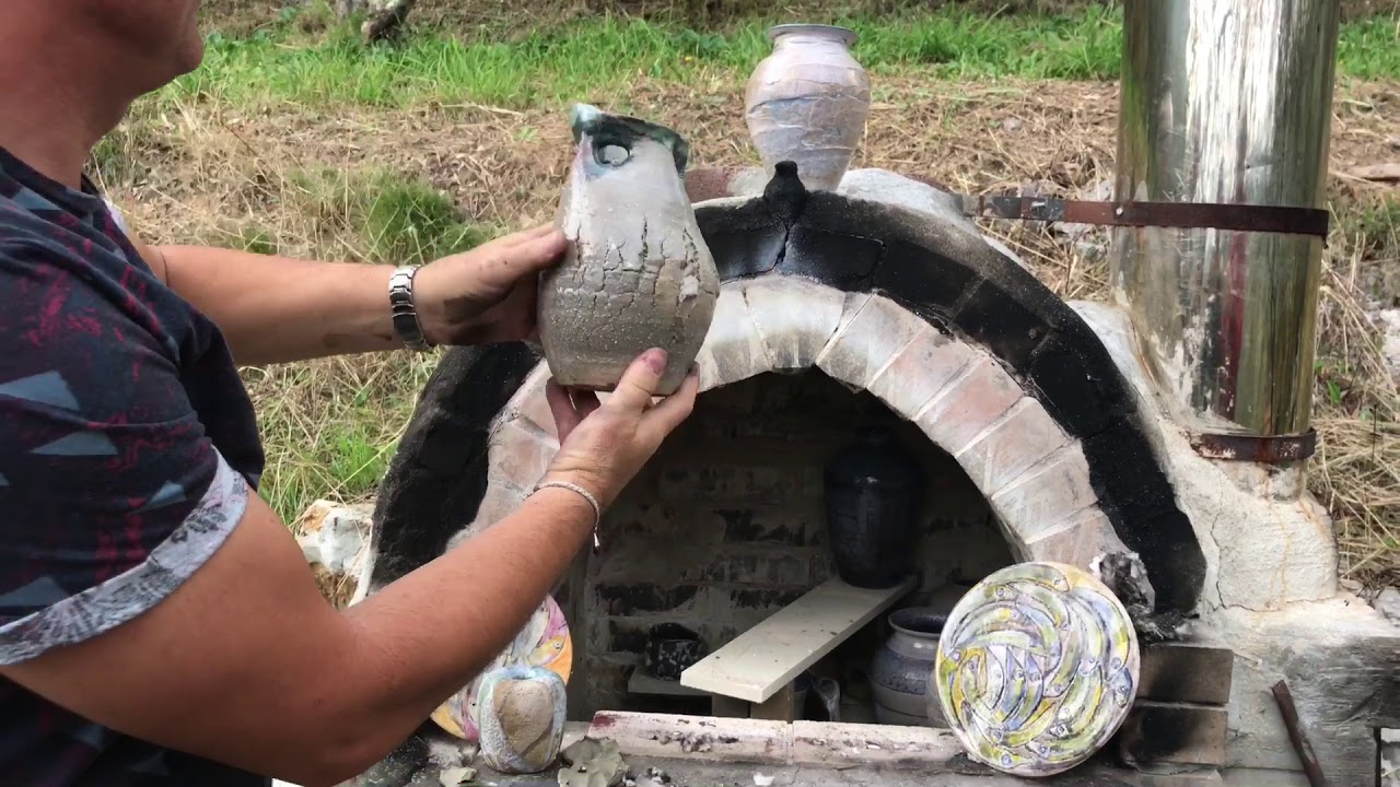Wood kiln pot firing