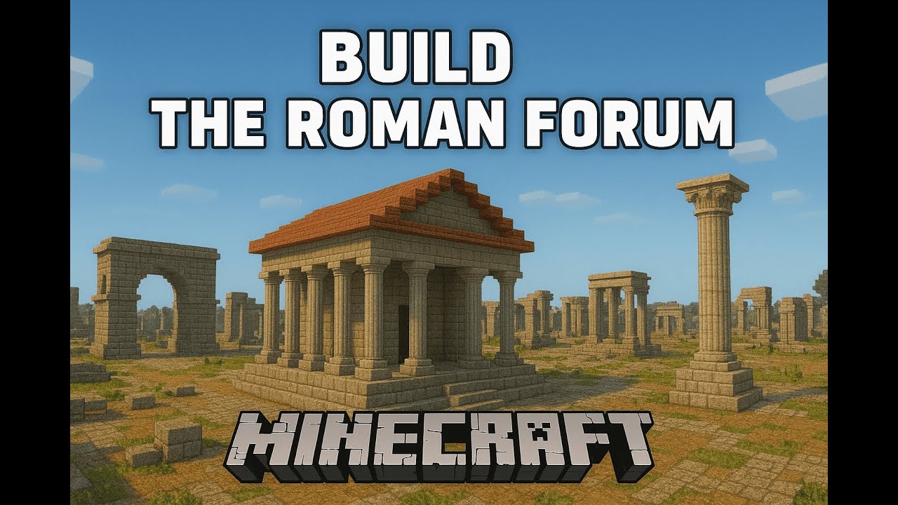 Minecraft Roman Building ! J'ai construit une ville ancienne sur Minecraft !