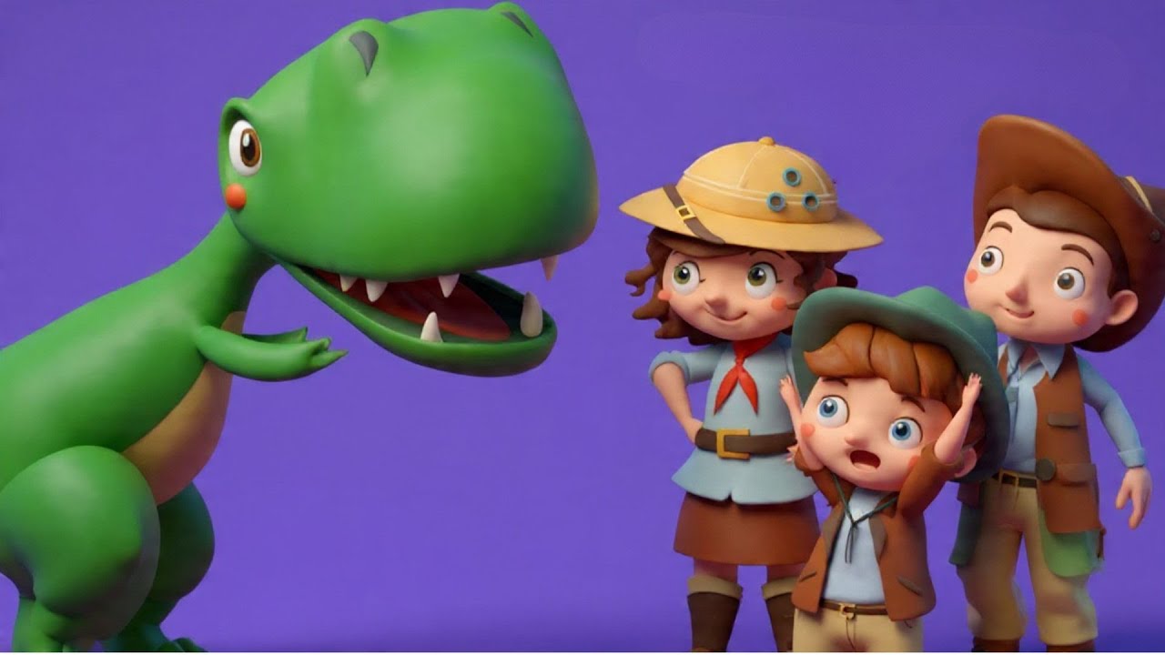 Dinosaurs Song (3D) | Nursery Rhymes & Kids Songs | Little Bee